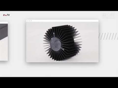 โปรไฟล์ระบายความร้อน anodized extruded สีดํา 6005 T66 สําหรับคอมพิวเตอร์อุตสาหกรรม