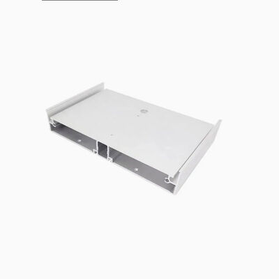 Silvery Sandblast Anodized /Polished High Power Semiconductor Electronicsaluminum Extrusion Profiles for Connector Box / Shell