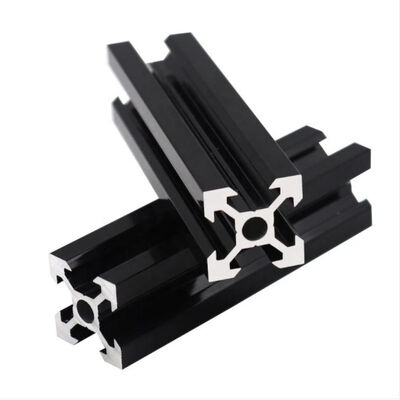 6063 Alloy Solar Mounting Rail Aluminum Extrusion Profile with Powder Coating and Customizable Dimensions