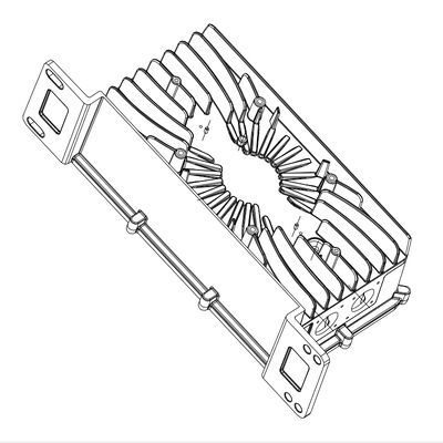 Good Thermal Dissipation Aluminum Die Cast Housing Battery Charger Enclosure with Powder Coating by High Pressure Die Casting
