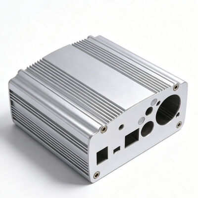 6063 Alloy Silvery Anodized Audio Aluminum Heatsink Enclosure Extruded Aluminum Enclosure