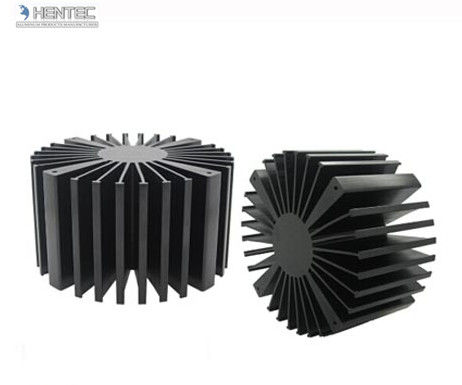 T4 T5 T6 Temper Heat Sink Aluminium Extrusion Profiles with Black Anodized