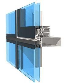 ผงเคลือบอลูมิเนียม Curtain Wall Profile Mill เสร็จสิ้นด้วย 6063-T5