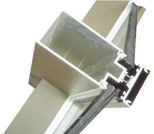 อลูมิเนียม Curtain Wall Extruded โปรไฟล์ด้วยการตัดเจาะ