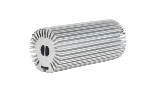 โปรไฟล์การอัดรีดอลูมิเนียมฮีทซิงค์สีเงิน Anodized LED Heat Sink 6061 T5