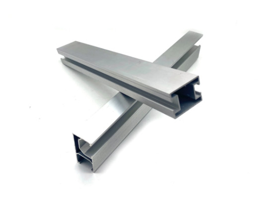 โปรไฟล์อุตสาหกรรมรางอลูมิเนียมติดตั้งแผงโซลาร์เซลล์ Anodized