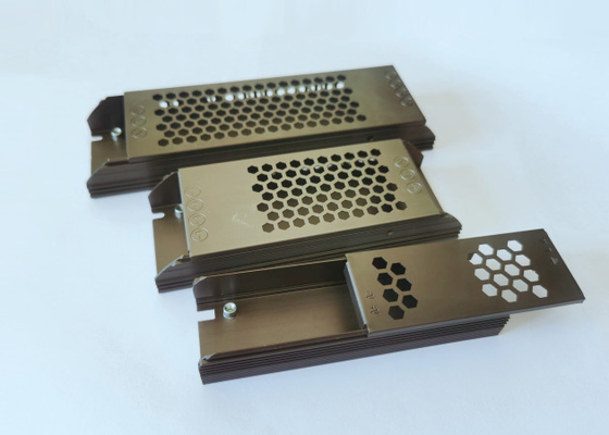 ฝาครอบพาวเวอร์ซัพพลาย LED / โปรไฟล์อุตสาหกรรมอลูมิเนียมพร้อมอโนไดซ์