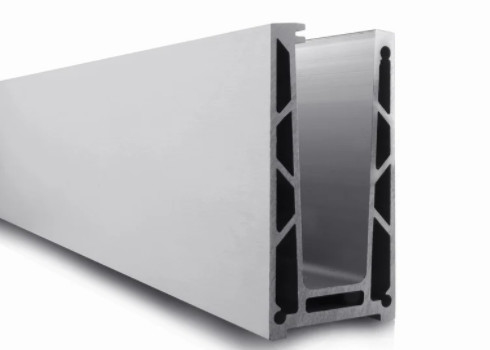 ราวบันไดอลูมิเนียมอะโนไดซ์ U Channel Glass Alloy 6063 T5