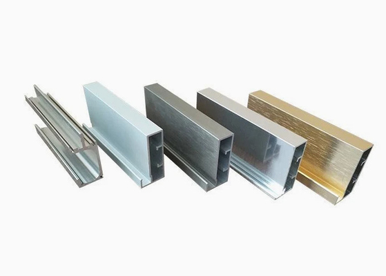 โปรไฟลอลูมิเนียม extrusion อุตสาหกรรม Anodizing สว่าง ปรับปรุง CNC Machining