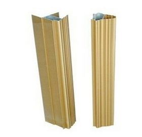 10 um อโนไดซ์ 6063-t5 โปรไฟล์อลูมิเนียมอัดสำหรับประตูเลื่อน Light / Dark Titanium