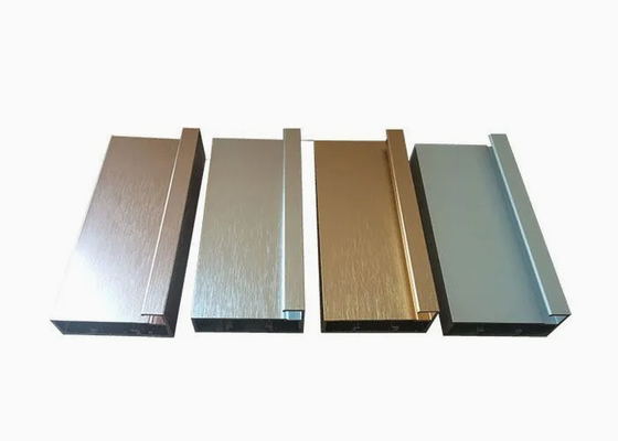โปรไฟล์ส่วนอุตสาหกรรมอะลูมิเนียม extruded Brushed และสี anodized ด้วย CNC Machining