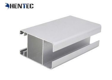 Siver Color Aluminium Window Extrusion Profiles สำหรับหน้าต่างบานเลื่อน / หน้าต่างบานเลื่อน