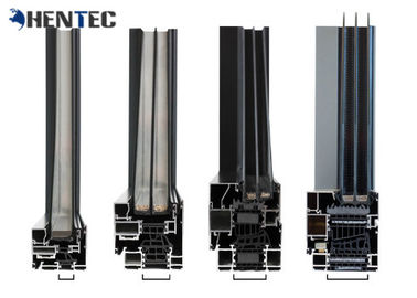 โพรไฟล์กรอบอลูมิเนียมหน้าต่างชนิด T5 / T6 สำหรับหน้าต่างบานเลื่อน