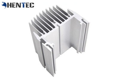 อลูมิเนียมหม้อน้ำ / อลูมิเนียมฮีทซิงค์โปรไฟล์การอัดขึ้นรูปเงิน Anodized