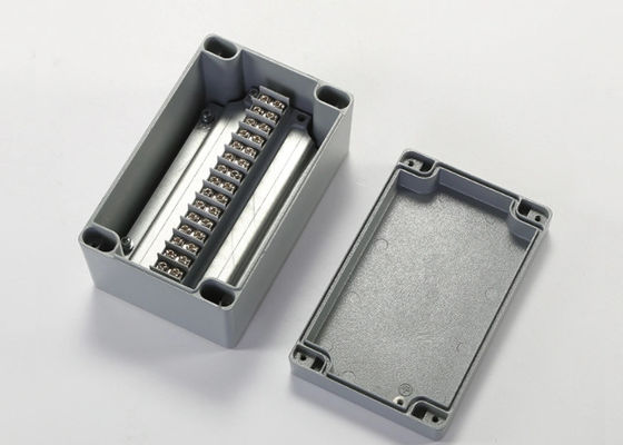 กล่องขั้วต่ออลูมิเนียม Cnc Iso9001 ชิ้นส่วนหล่อความแม่นยำ