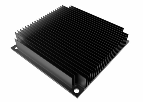 6005 Black Anodized Extruded Heat Sink Profiles สำหรับอุปกรณ์เครื่องเสียง