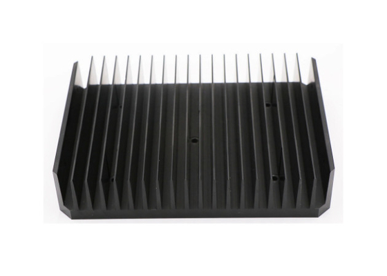 โปรไฟล์การอัดขึ้นรูปอลูมิเนียมฮีทซิงค์สีดำ Anodized 6060 T66