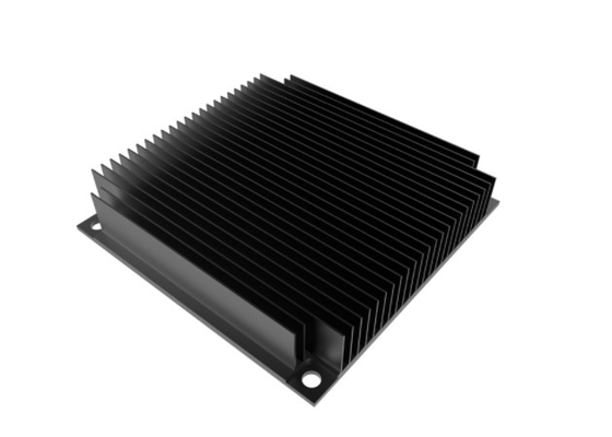 โปรไฟล์ครีบระบายความร้อนแบบ Anodized สีดำ 6005 T66 สำหรับคอมพิวเตอร์อุตสาหกรรม