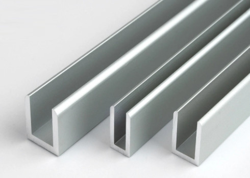U Shape Aluminium Extrusion Profile ผงทาสีอุตสาหกรรมก่อสร้าง